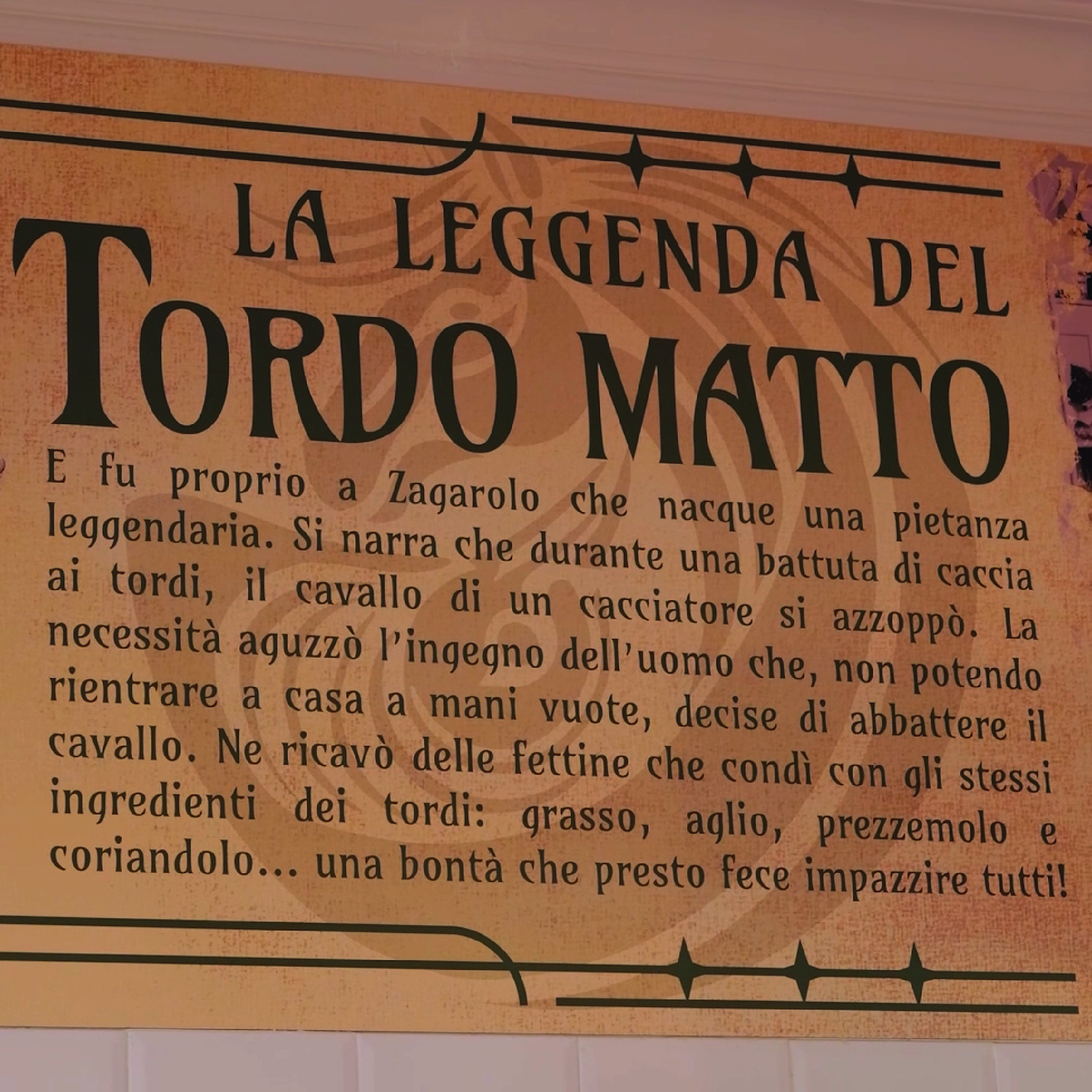 La Leggenda del Tordo Matto